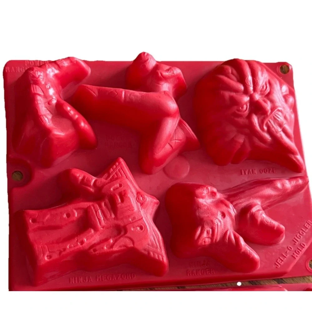 VTG MMPR Mighty Morphin Power Ranger The Movie Jell-O Jigglers Mold Y2K Set Of 3